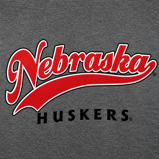 Nebraska Huskers Text on Shirt