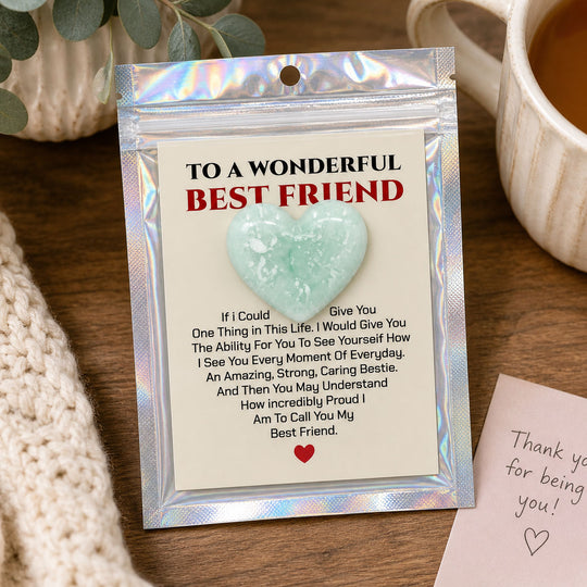 Best Friend Charm on Table by Coffee