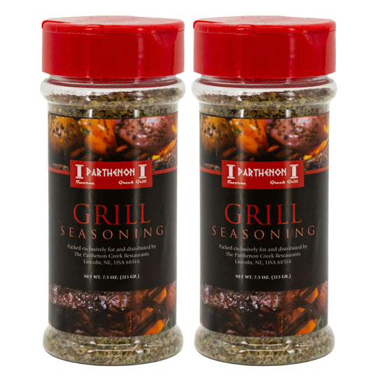 Greek Style Grill Seasoning | Pack of 2 | 7.5 oz | The Parthenon Catering