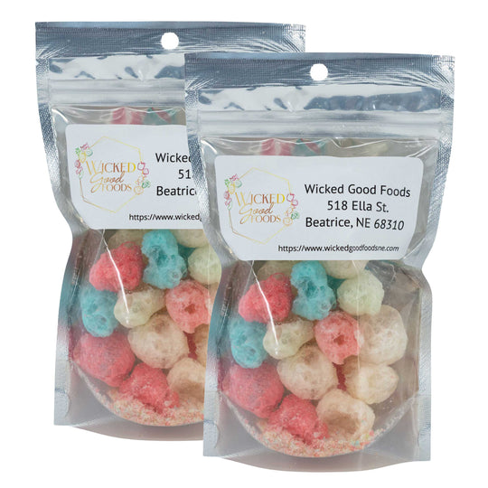 Freeze Dried Gummy Bears | Pack of 2 | 1 oz | Wicked Good Foods