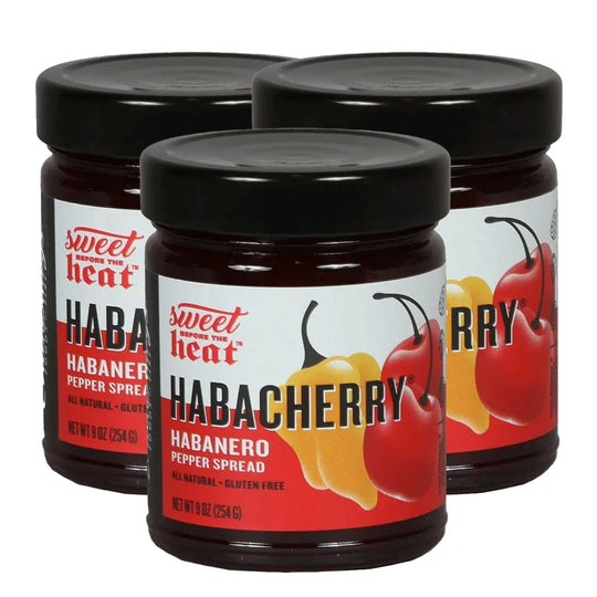 Habacherry Pepper Spread | Pack of 3 | 9 oz | Gluten Free | Chili Dawg's Foods of Fire