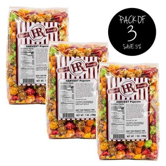Harvest Popcorn | Pack of 3 | 7 oz | HR Poppin' Snacks
