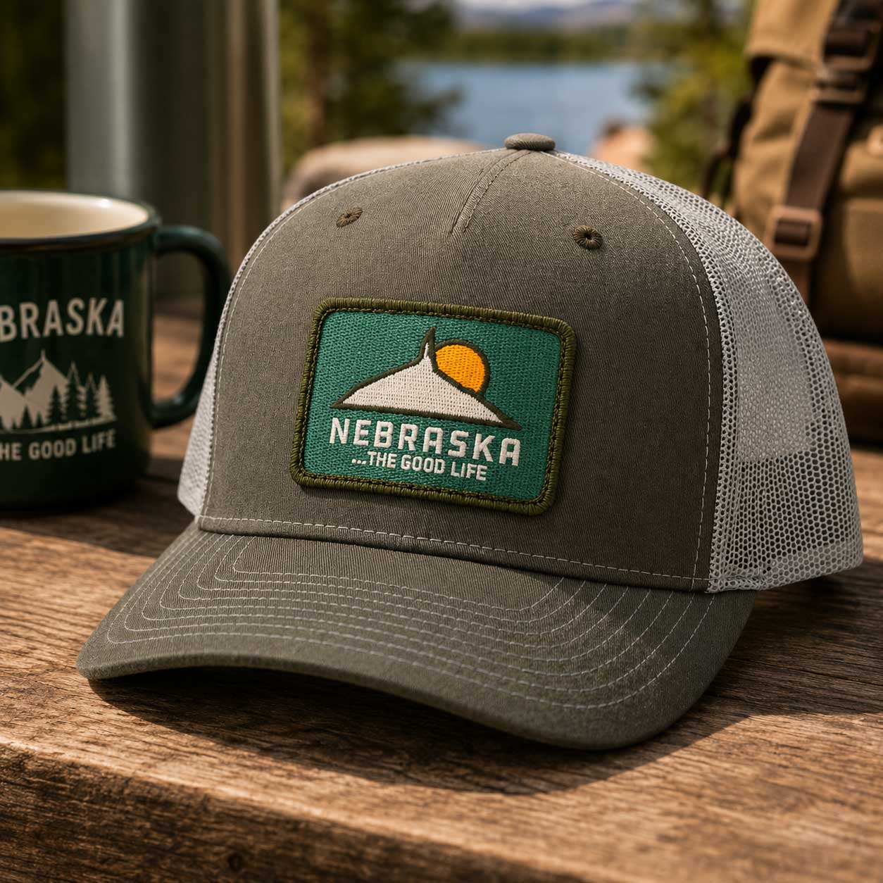 Good Life Trucker Hat | Chimney Rock | One Size Fits Most