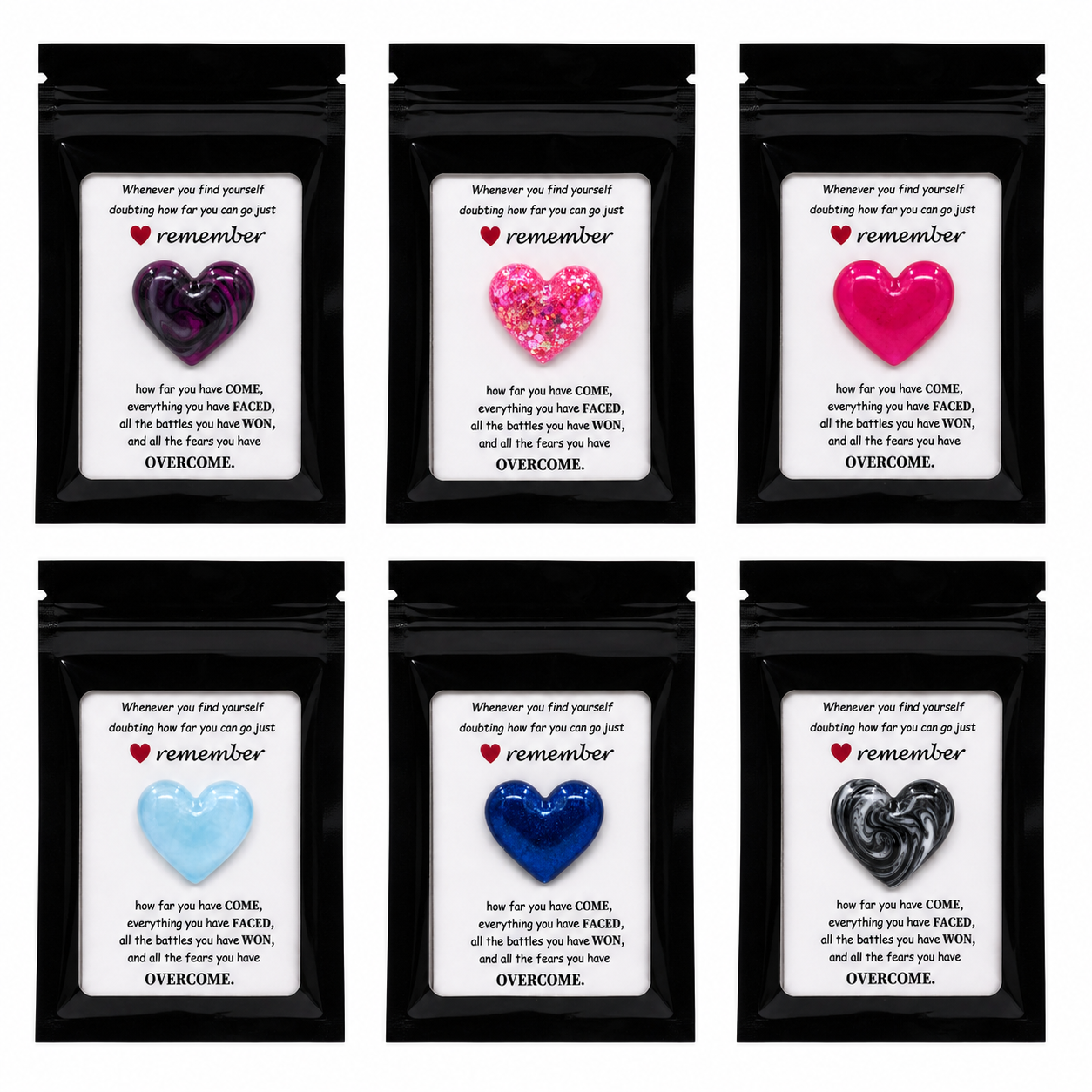 Remember heart charms