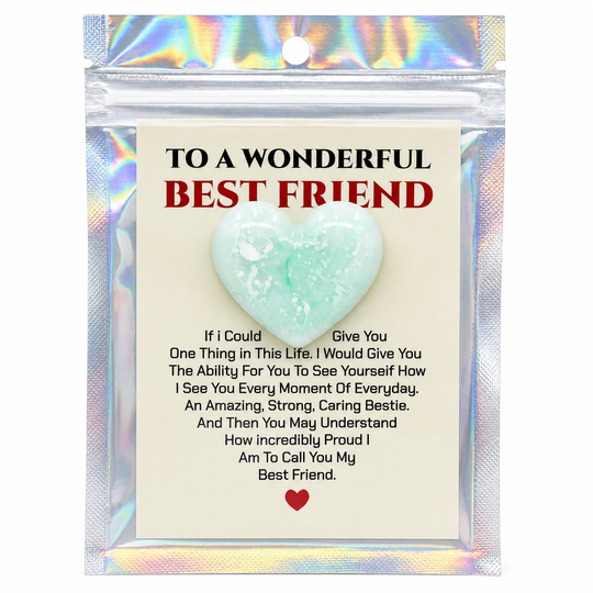 Best Friend Heart Charms
