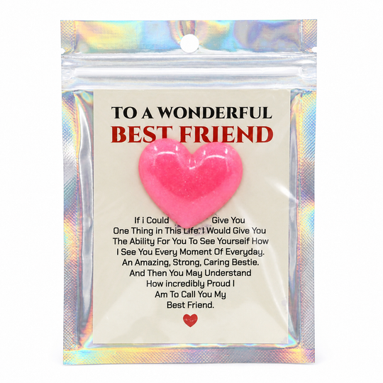 Best Friend Heart Charms