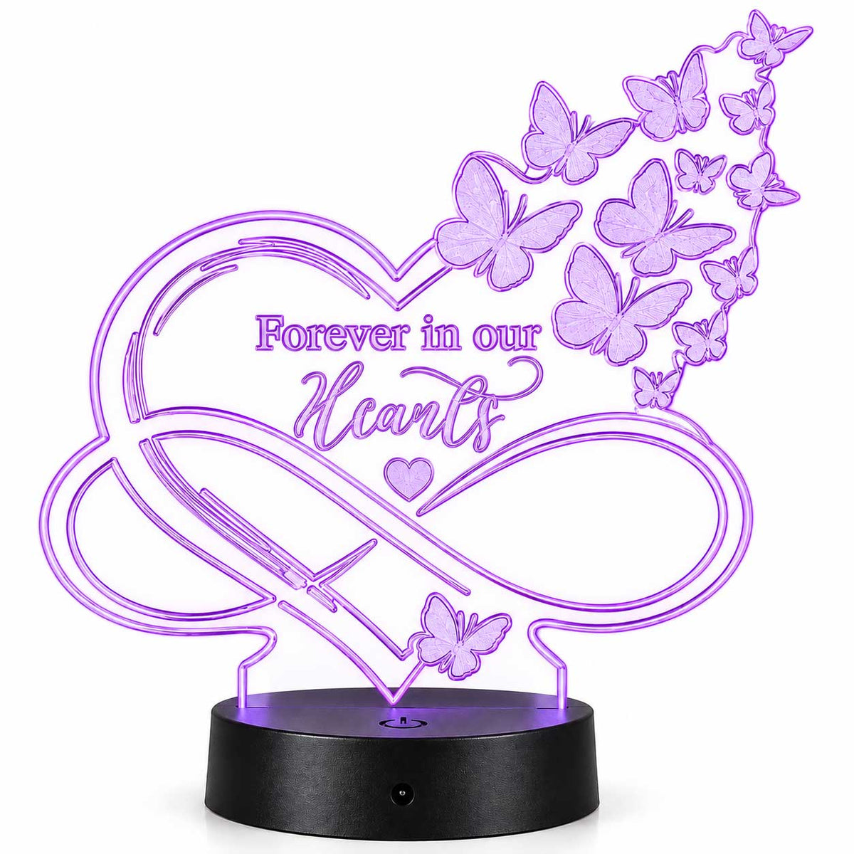 Forever in our hearts inspirational plaque