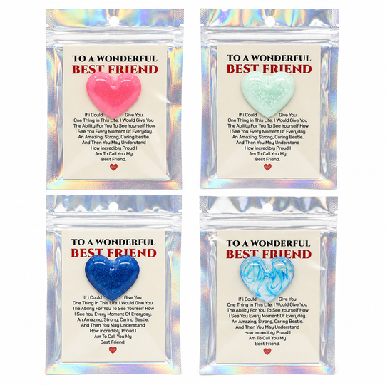 Best Friend Heart Charms