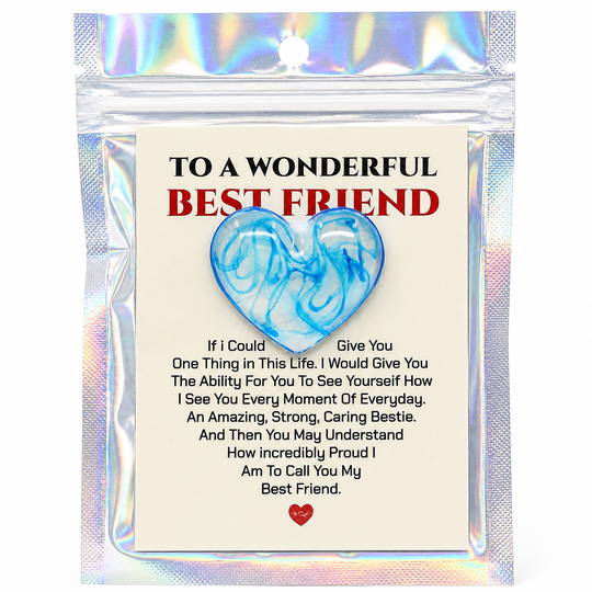 Best Friend Heart Charms