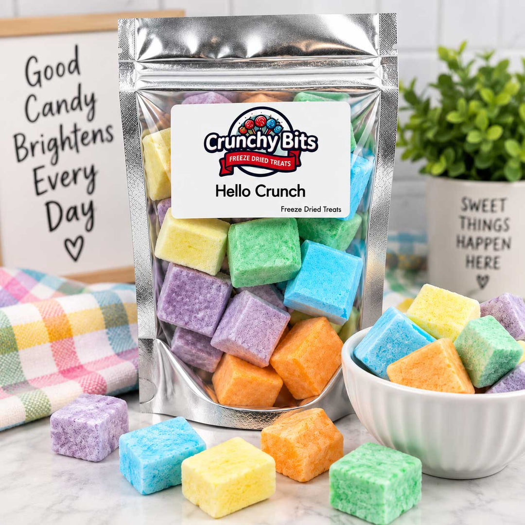 Hello Crunch Freeze-Dried Candy | Crunchy Bits Candy