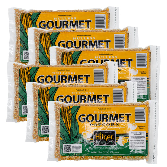 Yellow Popcorn Kernels | Pack of 6 | 2 lb | Hilger's Agri-Natural