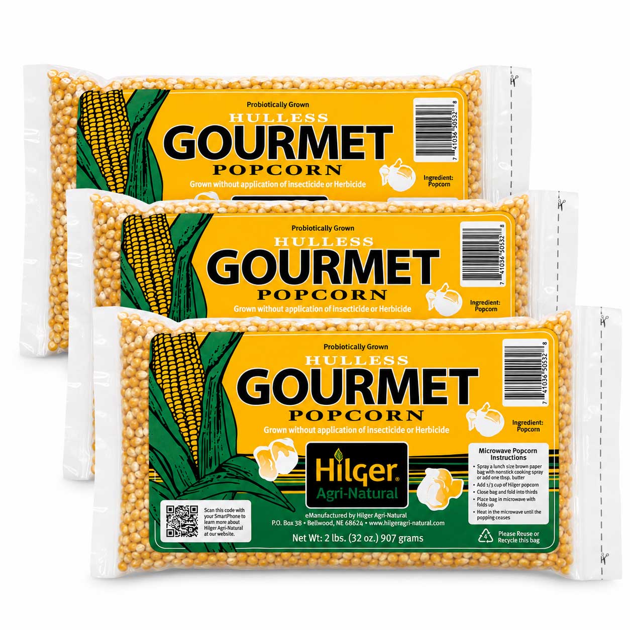 Hilgers 3 pack of popcorn