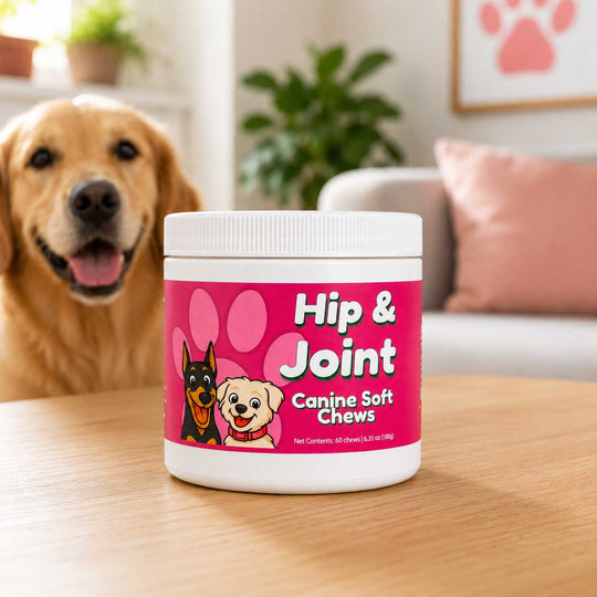 Hip & Joint Support Soft Chews for Dogs | Pack of 3 | 60 Chews - 6.35 oz | LivHerbals, Inc.