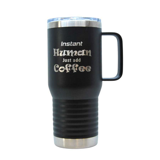 Stainless Steel Cup with Handle | 20 oz | Multiple Colors | Customizable | RCK Creations & More