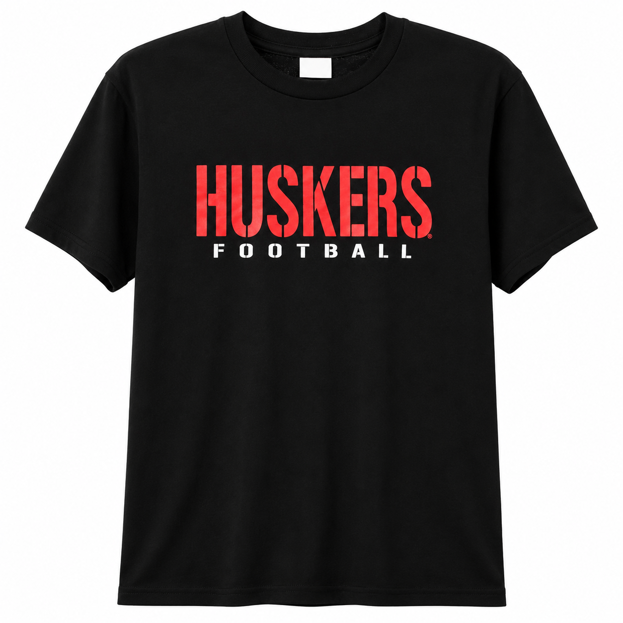 Huskers Football Shirt in Black