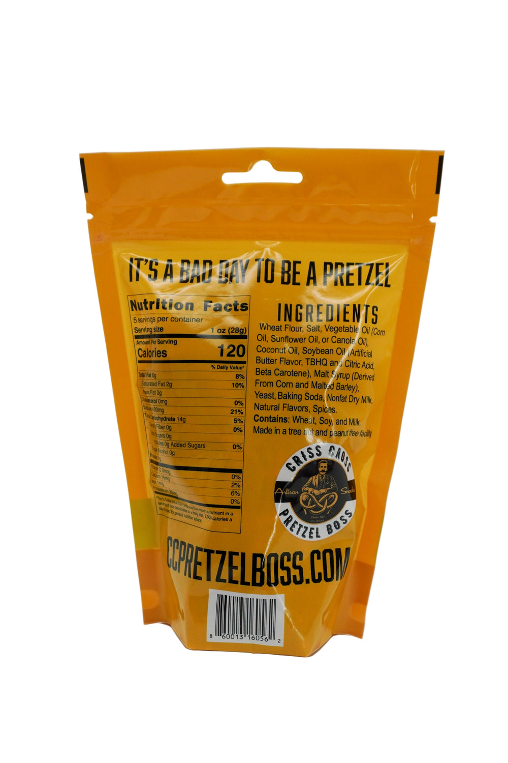 Dill Pickle Flavored Pretzels | 5 oz Bag | Criss Cross Pretzel Boss