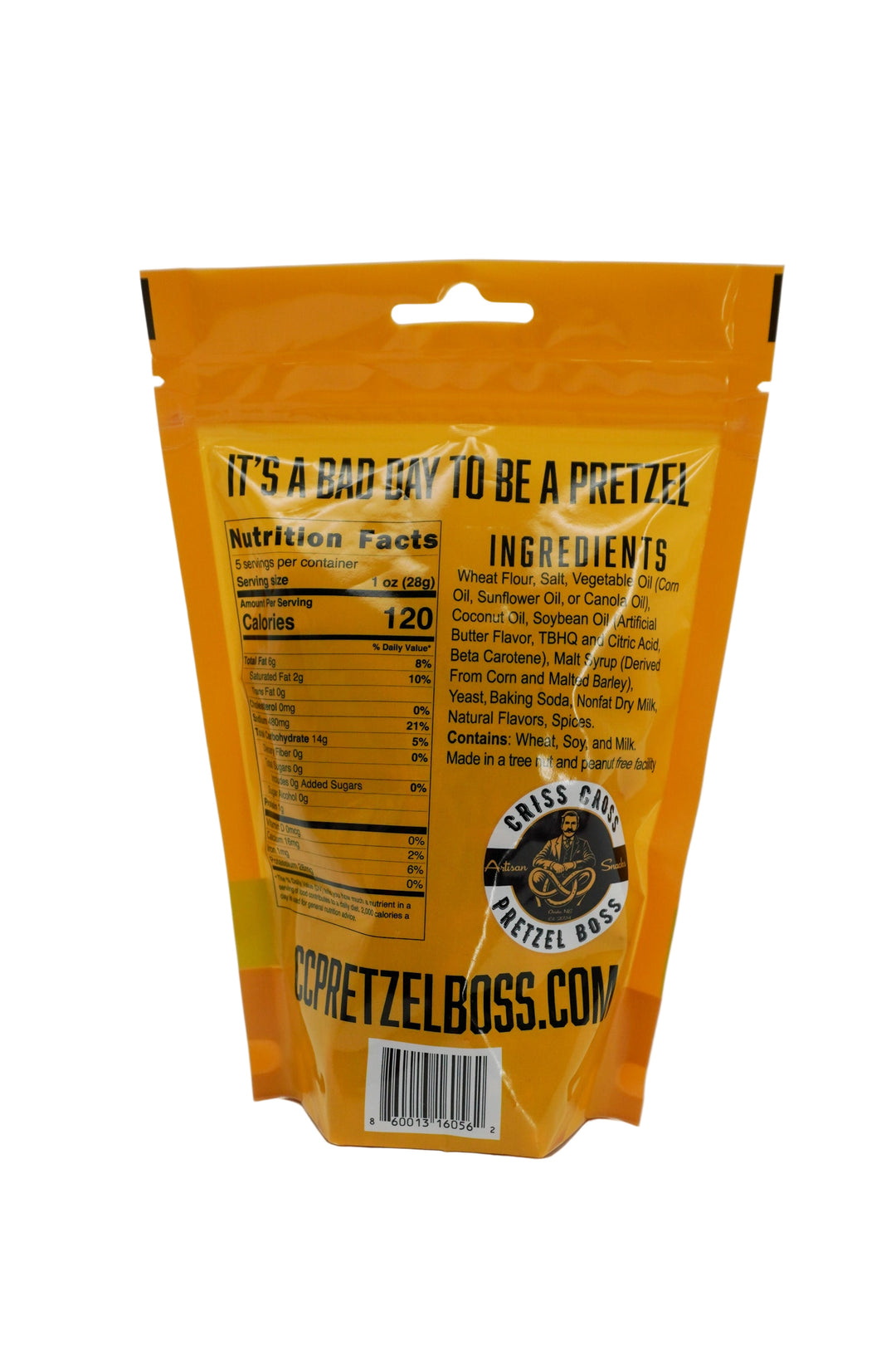 Dill Pickle Flavored Pretzels | 5 oz Bag | Criss Cross Pretzel Boss