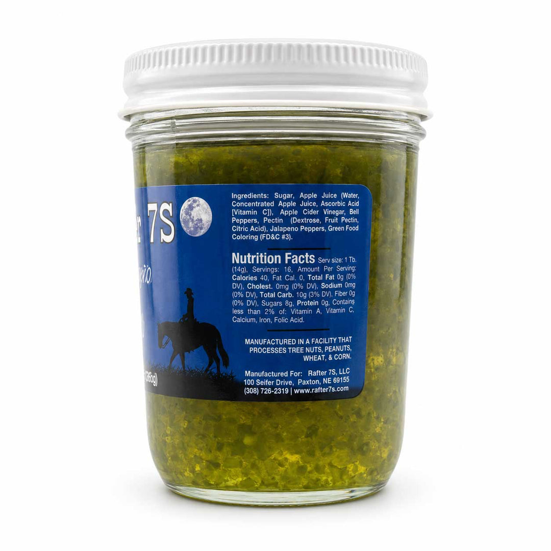 Jar of green pet food with a blue label on a white background