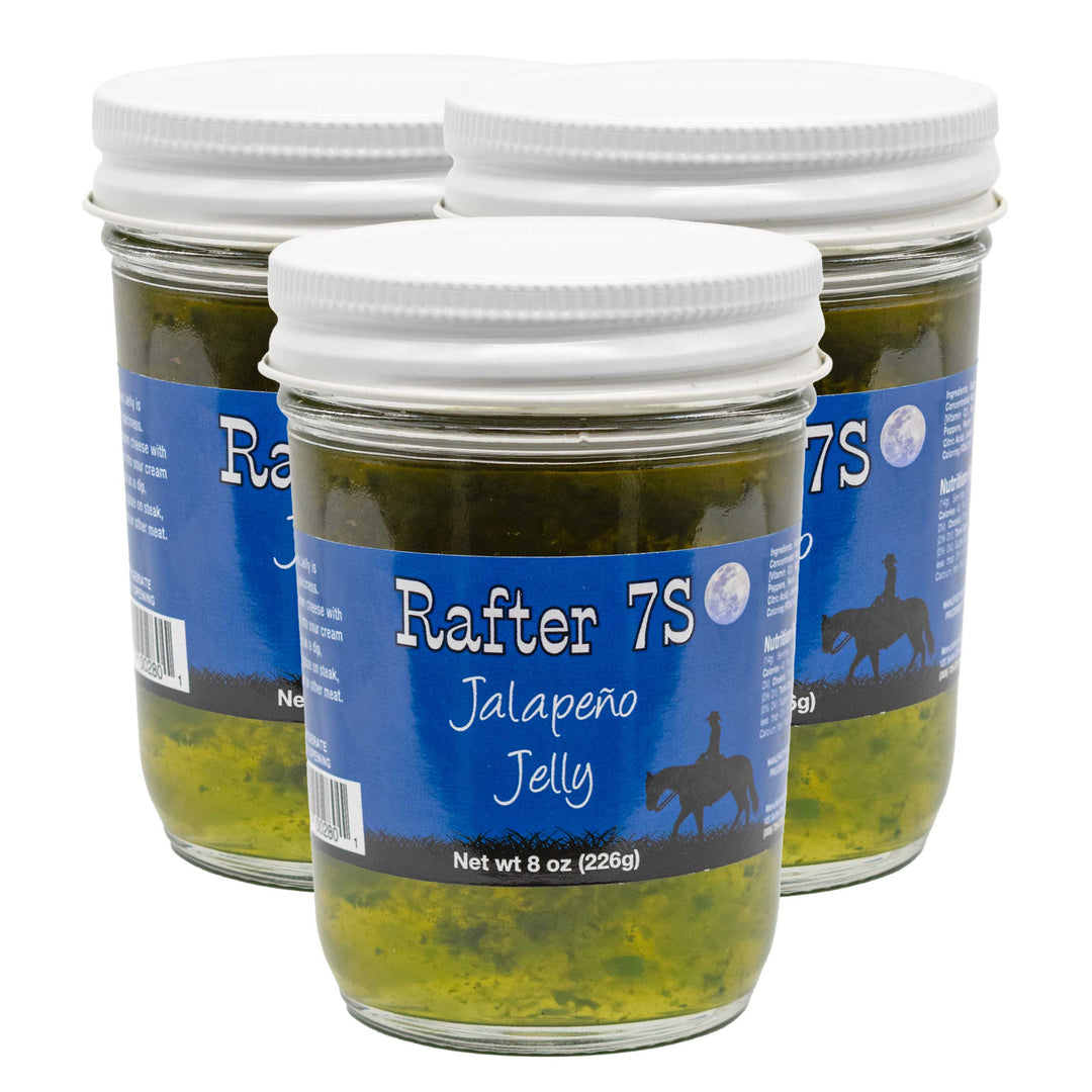 Jalapeno Jelly | Pack of 3 | 8 oz | Rafter 7S