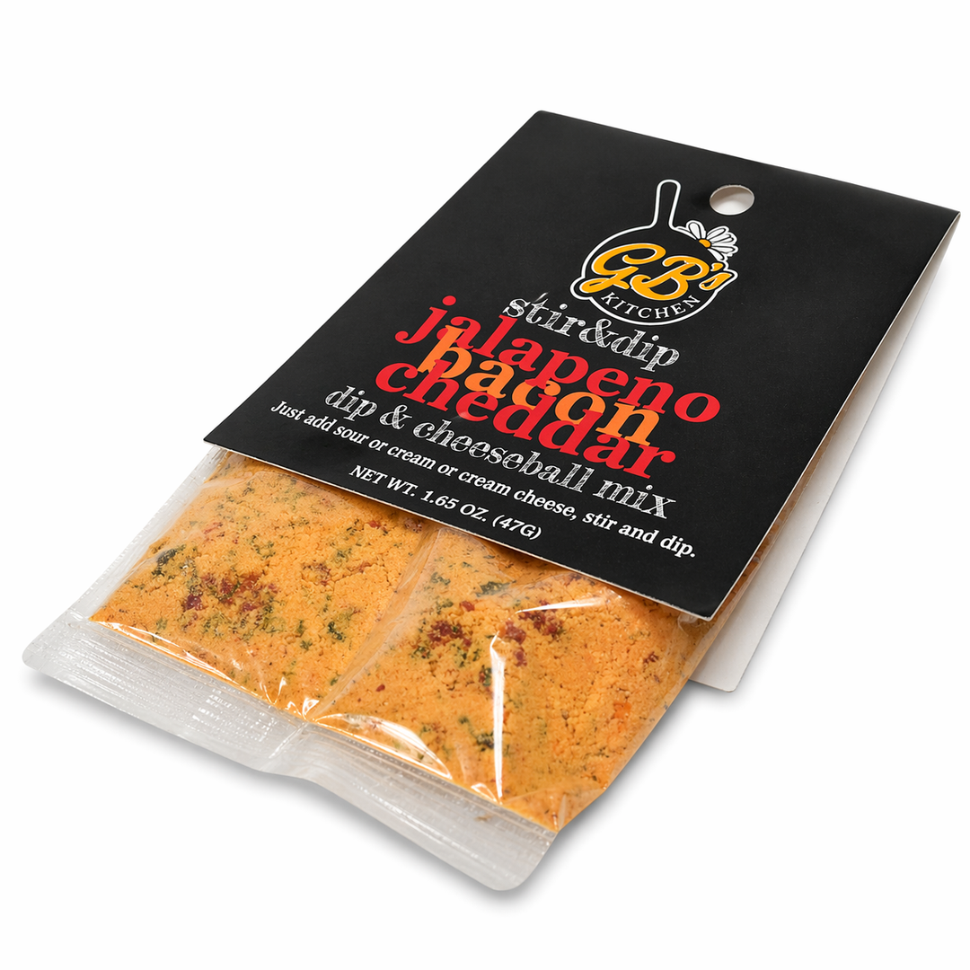 Jalapeno Bacon Cheddar Dip & Cheeseball Mix | Pack of 3 | 1.65 oz | GB's Kitchen