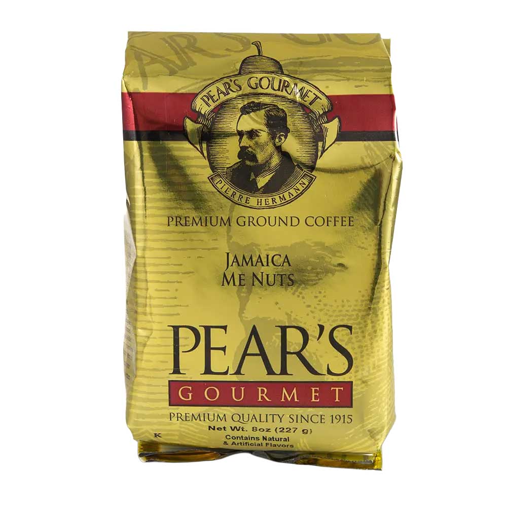 Pear's Jamaica Me Nuts Ground Coffee | Pack of 2 | 8 oz | Brenmar