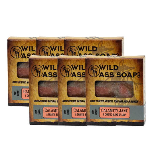 Tallow Bar Soap | Calamity Jane Scent | Pack of 6 | 4.5 oz | Wild Ass Soap Co