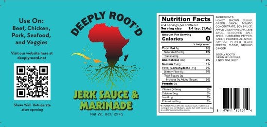 Jerk Sauce & Marinade | Bold, Smoky Taste | Authentic Caribbean | Made in Lincoln, NE | Deeply Root'd