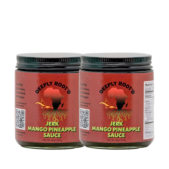 Jerk Mango Pineapple Sauce | Pack of 2 | 8 oz | Deeply Root'd