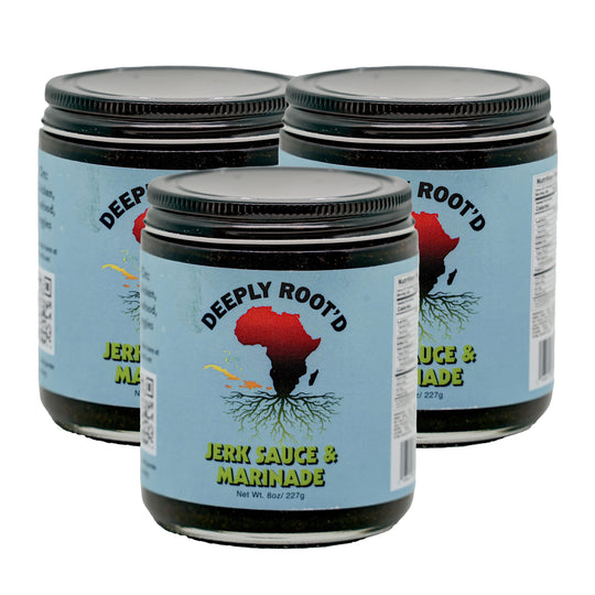 Jerk Sauce & Marinade | Pack of 3 | 8 oz | Deeply Root'd