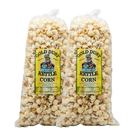 Kettle Corn | 8 oz | Pack of 2 | Non-GMO | Gold Dust Kettle Corn