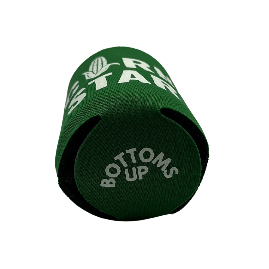 Printed Can Koozie | Corn Star Inspired Design | Green | Collapsible Foam Can Cooler