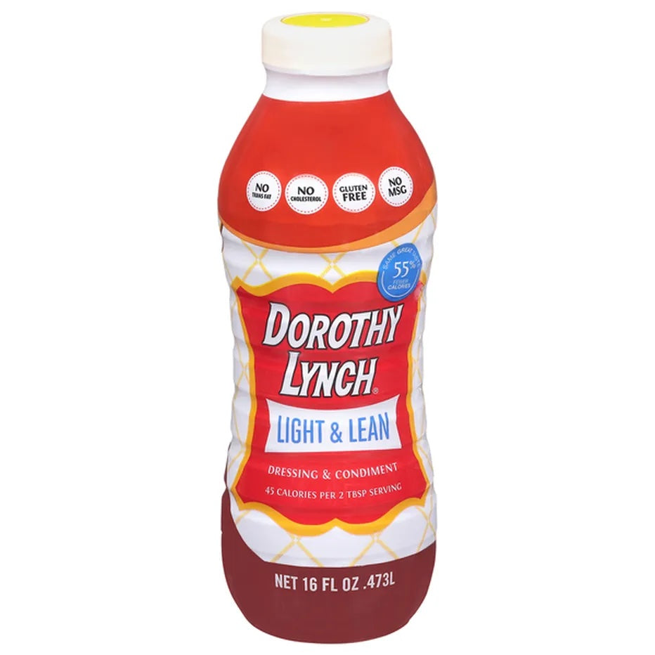 Light and Lean Dorothy Lynch Salad Dressing | Gluten Free | Trans Fat-Free Ingredients | Sweet and Spicy | Thick And Creamy | Pack of 2 | 16 oz.