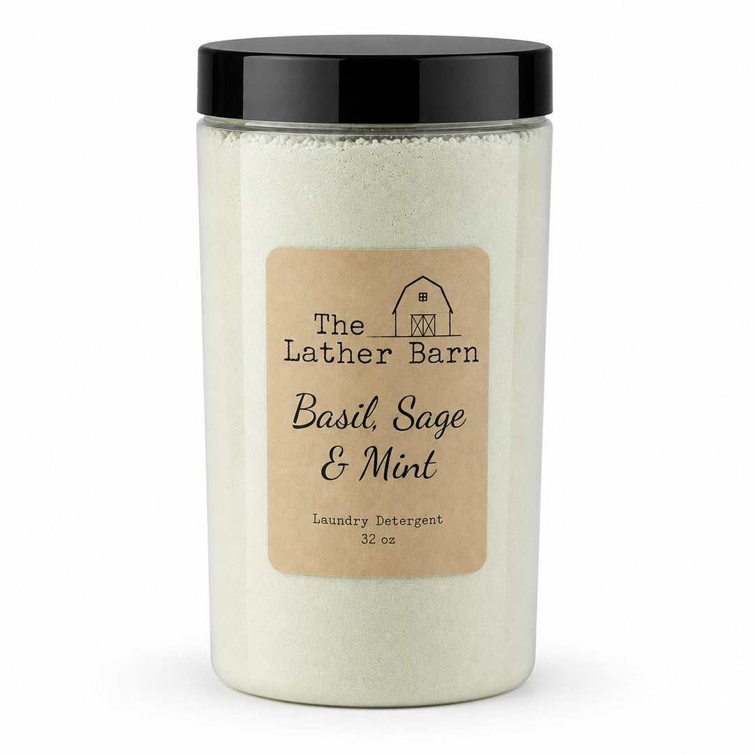 The Lather Barn Basil, Sage & Mint Laundry Detergent