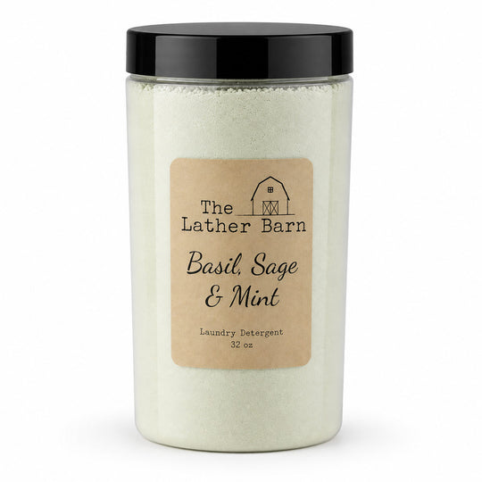 The Lather Barn Basil, Sage & Mint Laundry Detergent