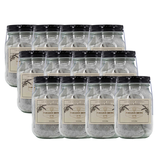 Lavender Infused Coffee Tea Bags | Pack of 12 | 12.4 oz | Fabulous Brews
