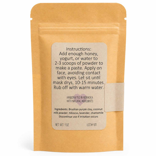 Yellow packaging with instructions and ingredient list on a white background