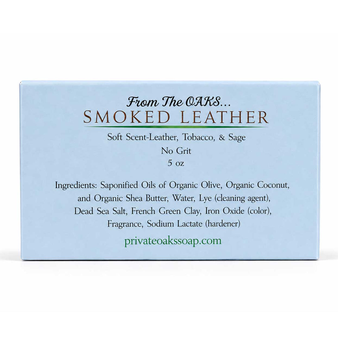 Smoked Leather Bar Soap | 5 oz | Private Oaks Soap Co.