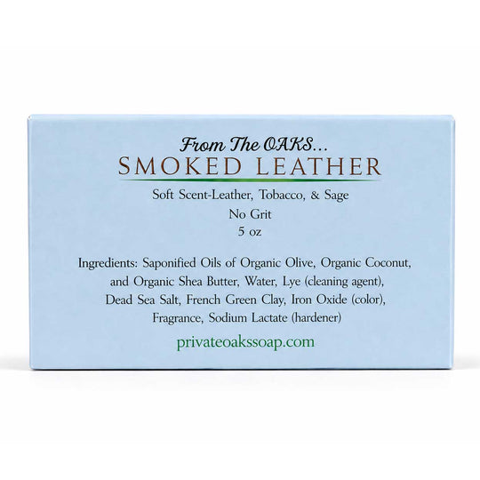 Smoked Leather Bar Soap | 5 oz | Private Oaks Soap Co.