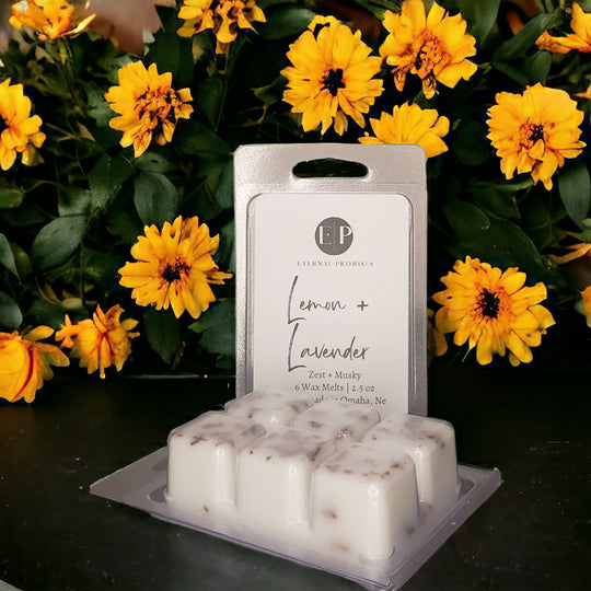 Lemon & Lavender Wax Melt | 2.5 oz. | Wax Tarts | Refreshing Scent | Eternal Promises | Made in Omaha, NE