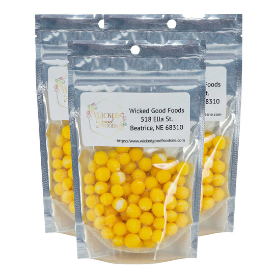 Freeze Dried Lemon Bites | Pack of 3 | 3 oz | Wicked Good Foods