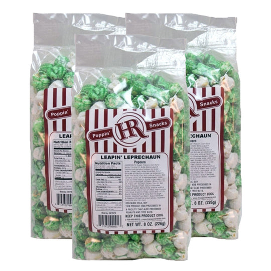 Leapin' Leprechaun St. Patrick's Day Popcorn | Pack of 3 | 8 oz | HR Poppin' Snacks