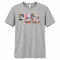 Nebraska License Plate Light Gray T-Shirt | Multiple Sizes