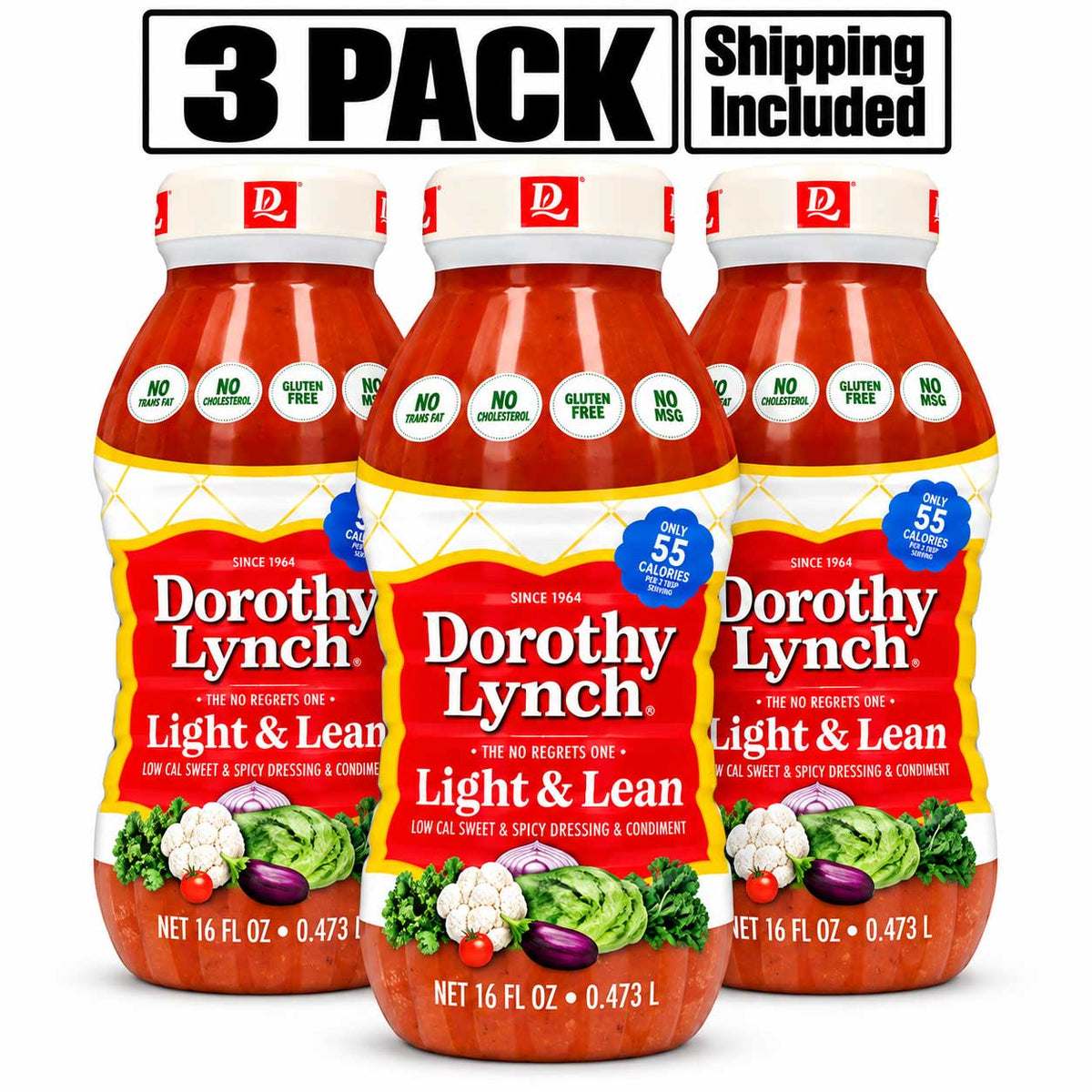 Dorothy Lynch Light & Lean 16 oz pack of 3 shipping included