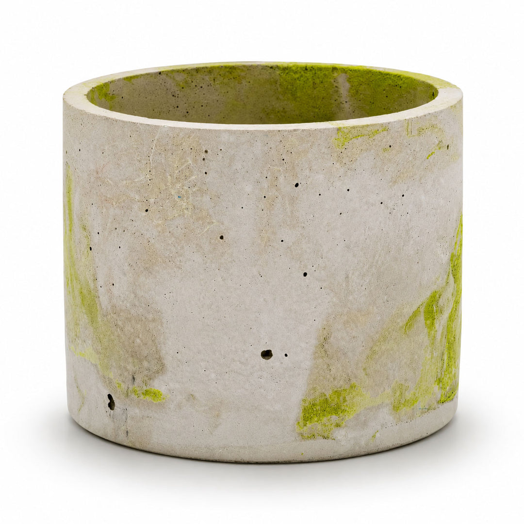 Lime Marble Concrete Pot