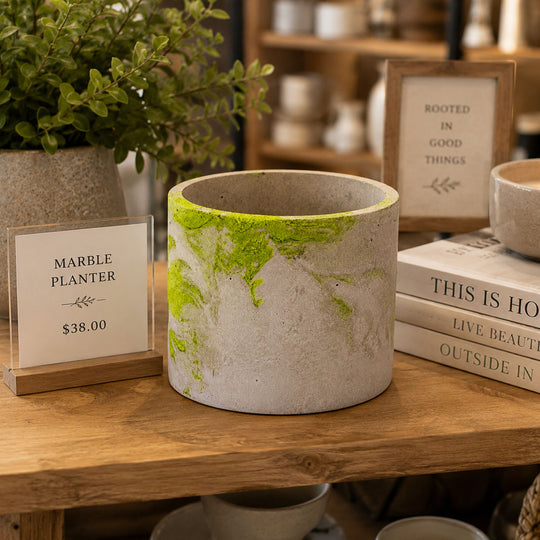 planter on display