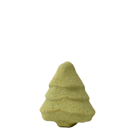 Balsam and Pine Bath Bomb | 5 oz. | Christmas Tree Shaped Bath Bomb | With Relaxing Balsam Fir Oil | Soothing Froth Bomb | Makes A Perfect Stocking Stuffer | Refreshing Scent