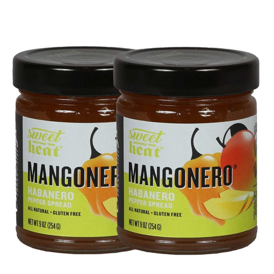Mangonero Pepper Spread | Pack of 2 | 9 oz | Gluten Free | Chili Dawg's Foods of Fire
