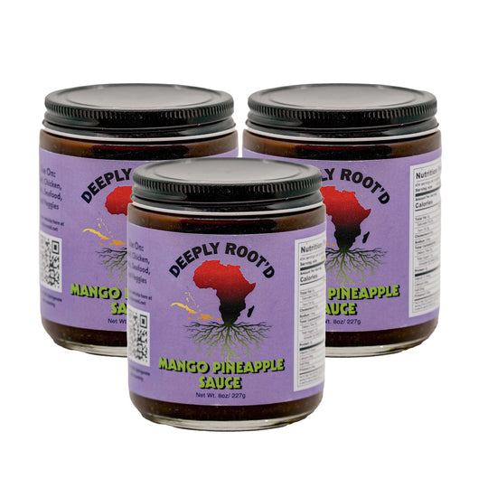 Mango Pineapple Sauce | Pack of 3 | 8 oz | Deeply Root'd