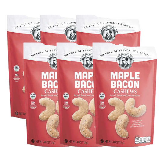 Maple Bacon Cashews | Pack of 6 | 4 oz | Brenmar