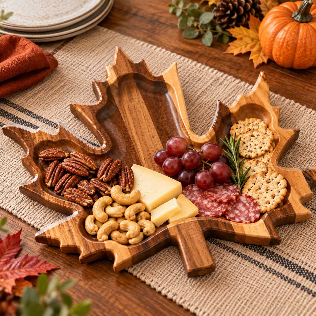 Maple Leaf Serving Bowl